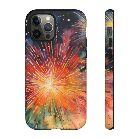 Summer Fireworks in Watercolor - Impact Resistant Phone Case